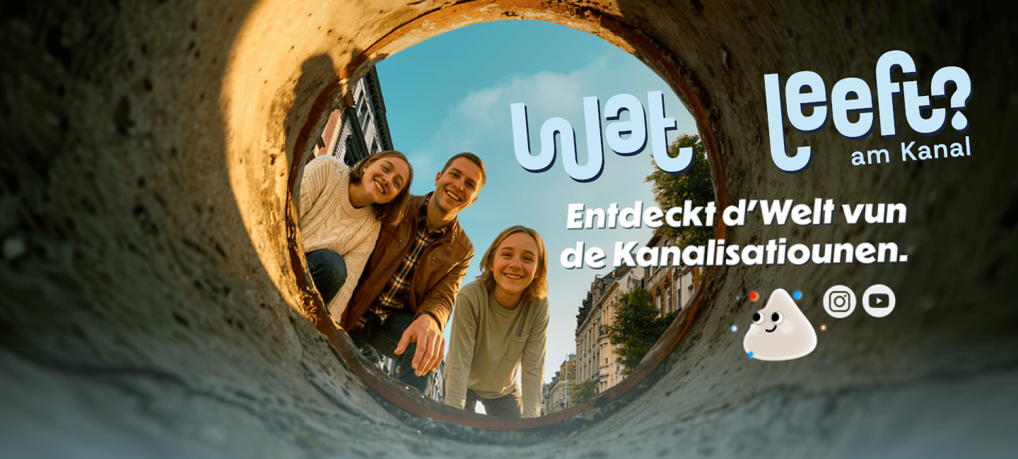 Photo : Wat leeft? : Comprendre pour mieux protéger l’eau (Visiter le site Ofwaasser.lu)