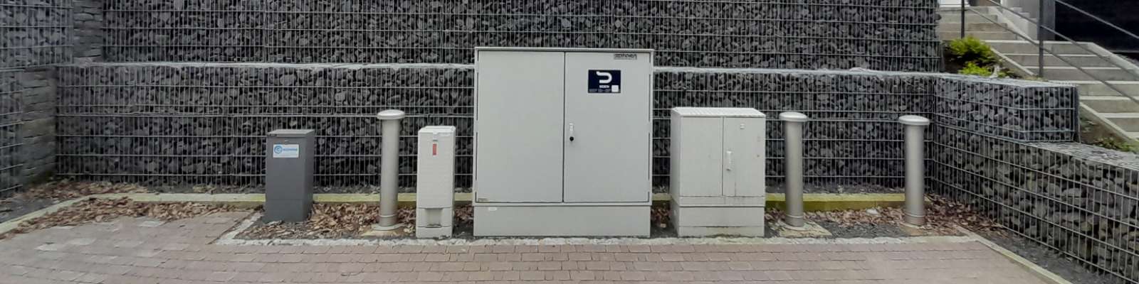 Fotobanner zur Präsentation der Kläranlage