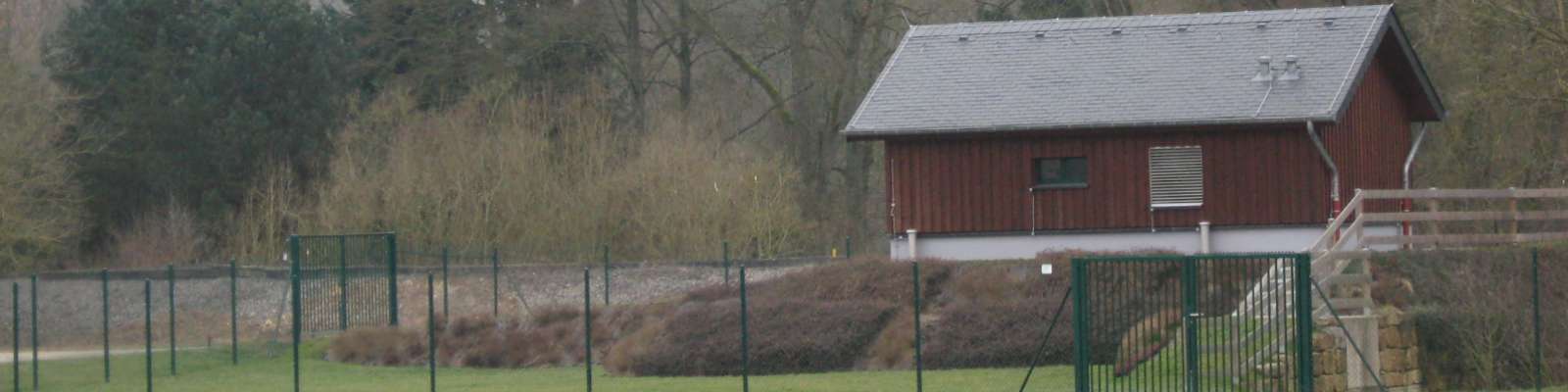 Fotobanner zur Präsentation der Kläranlage