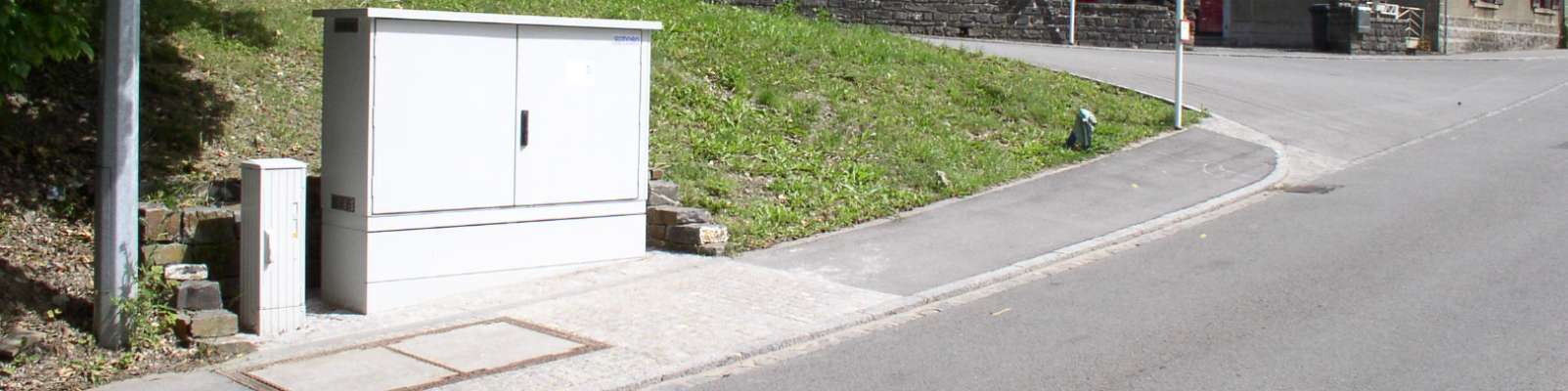 Fotobanner zur Präsentation der Kläranlage